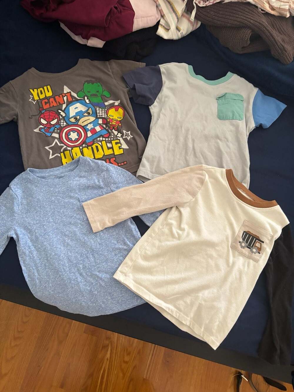 3T Lot of 4 Toddler Boys Assorted Graphic and Colorblock T-Shirts